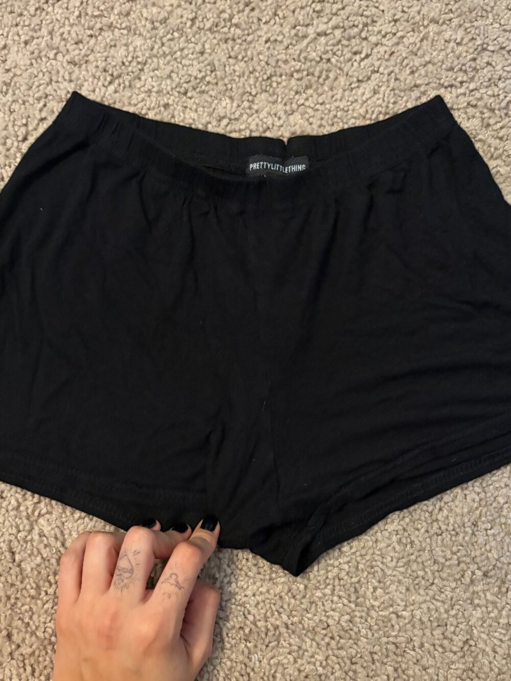 Pretty Little Thing Black Mini Shorts US Size 6 Good For Everyday or Going Out